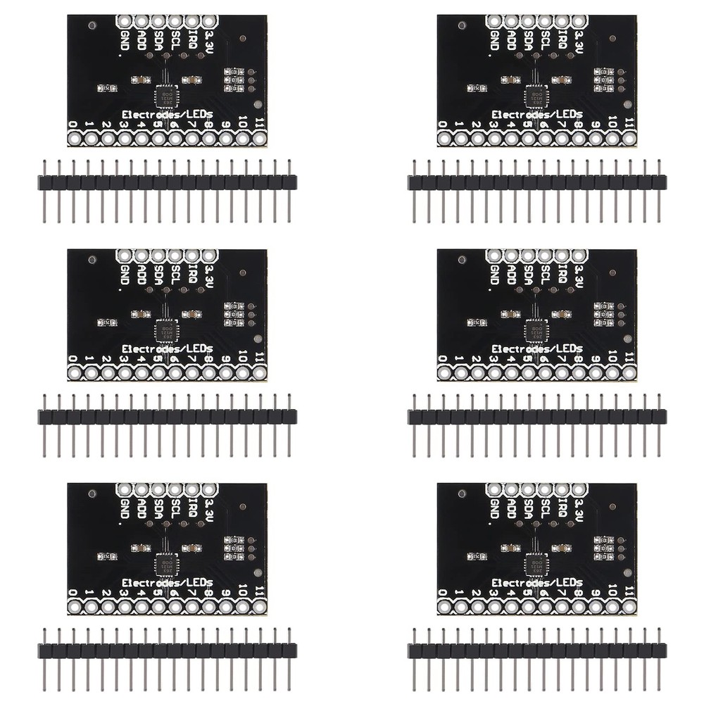 6 PCS MPR121 Breakout V12 Proximity Keyboard Capacitive Touch Sensor Module