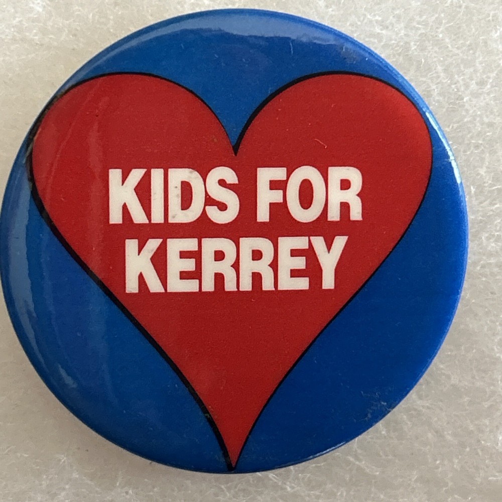 Kids For Kerrey  2 1/4” pinback button pin