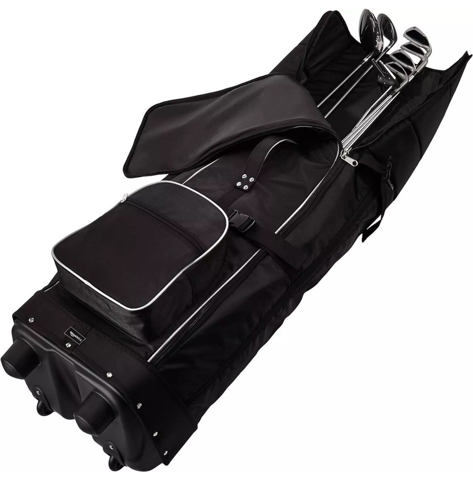Amazon Basics Soft-Sided Golf Travel Bag | Black | NEW
