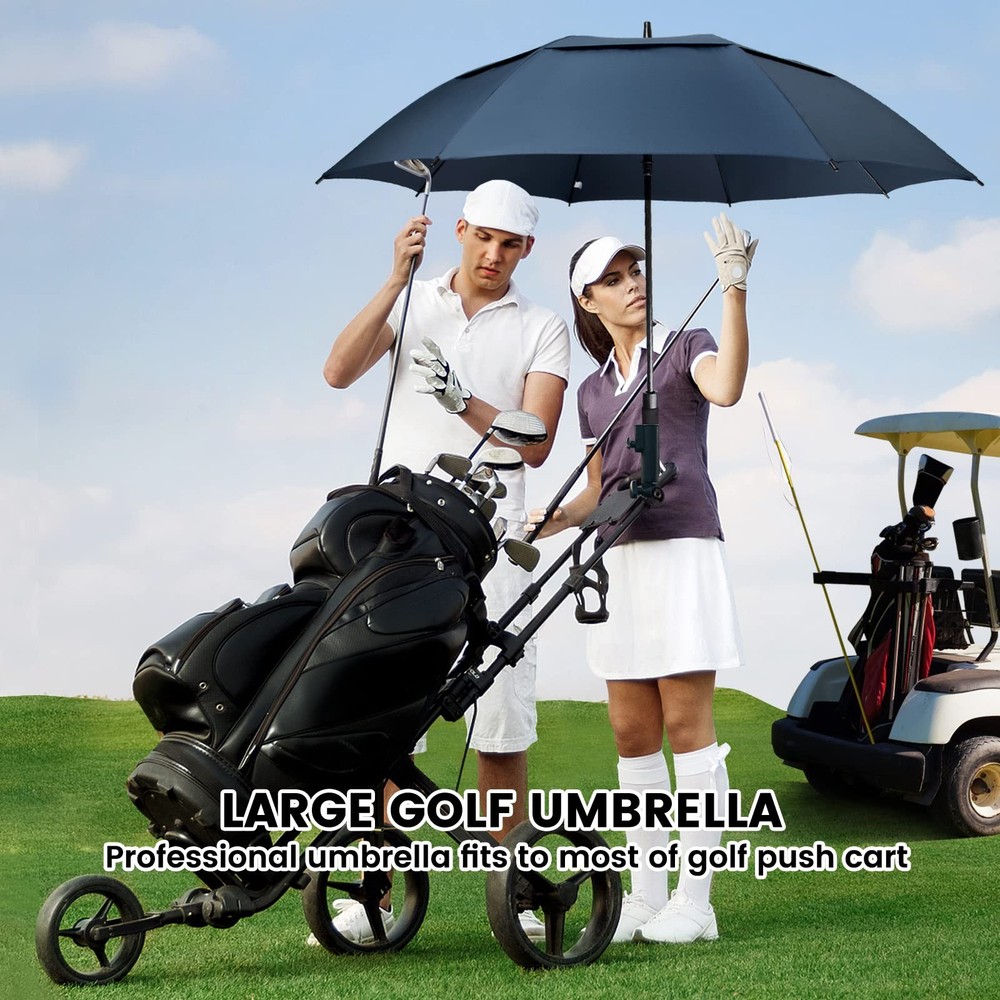 ZOMAKE Golf Umbrella Windproof Extra Large Oversized Heavy Duty Double Canopy