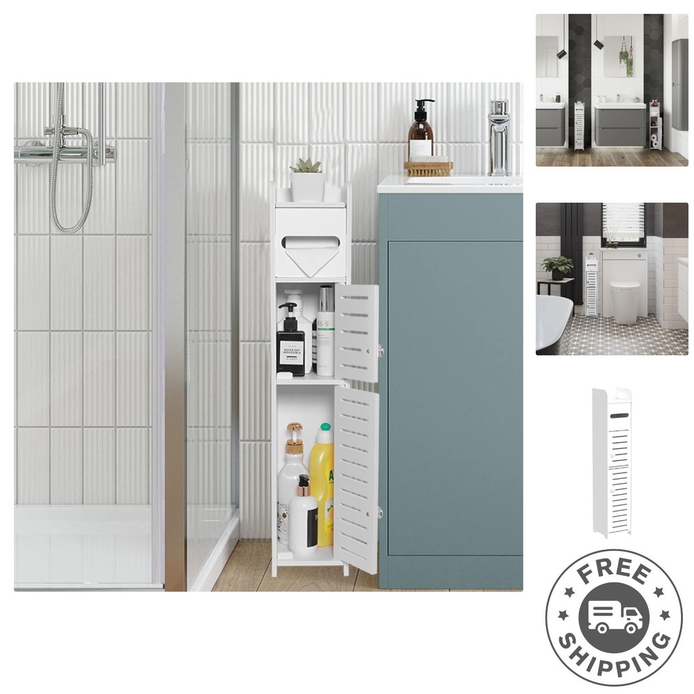 Efficient Small Bathroom Storage Cabinet - Quick Assembly & Stylish Design
