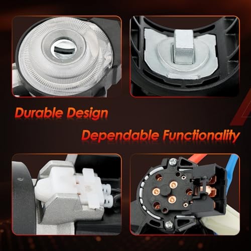 Ignition Lock Cylinder Switch & Cylinder Housing, with Keys, Assembly