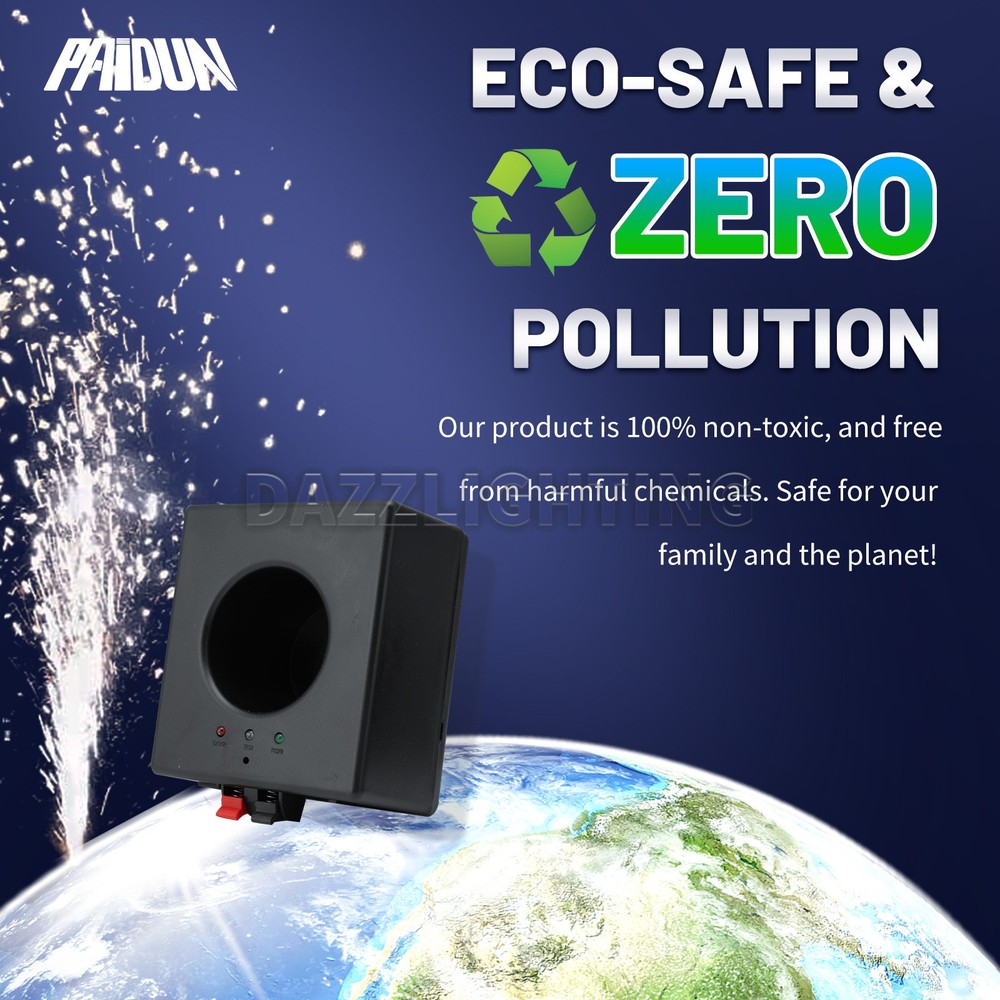 PAIDUN 8PCS Mini Sparkler Based Cold Spark Machine Firework Effect Case Remote