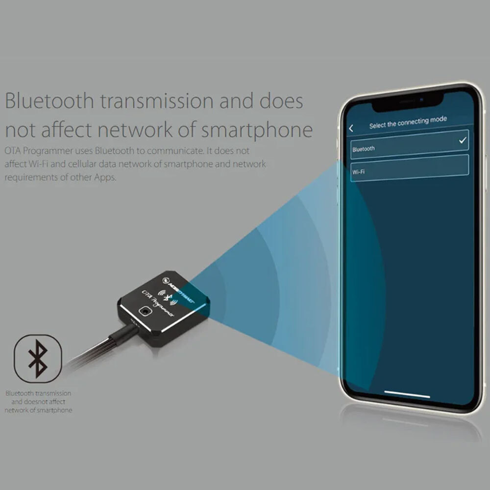Hobbywing OTA Programmer Wireless Connected to Smartphone Bluetooth transmission