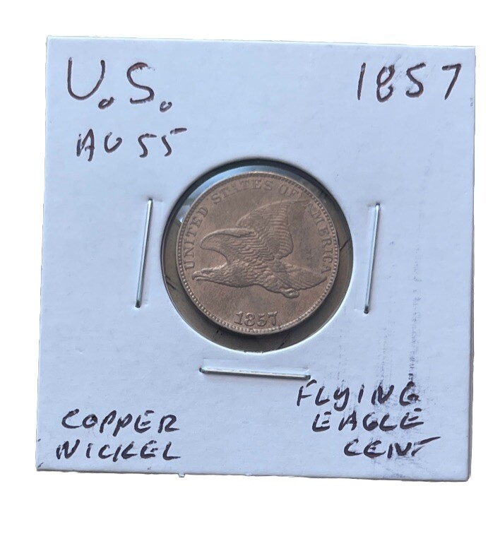 1857 Flying Eagle Cent AU