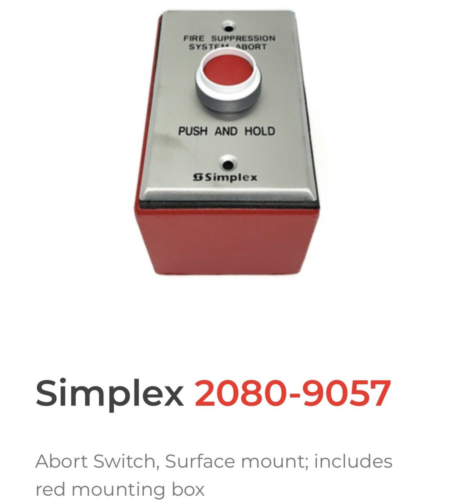(C) Simplex 2080-9057 Abort Switch Surface Same Day Shipping! (SEALED)⚡️