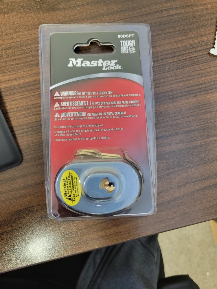 Master Lock 90DSPT Keyed Gun Trigger Lock, 1 Pack Gun Lock With 2 Keys
