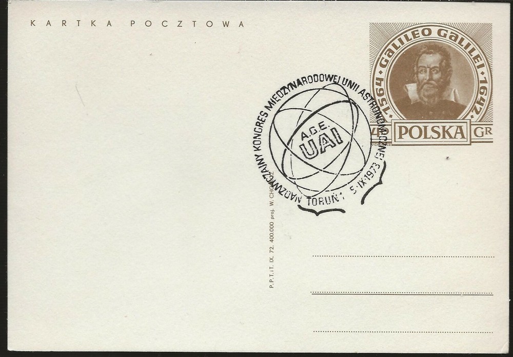 1973 Poland PC, Gallileo Space Issue