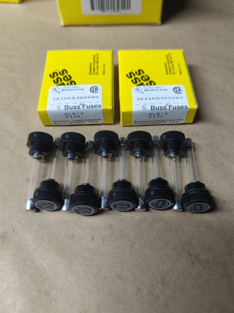 10- Bussmann GLR-2 Buss Fuses 300V