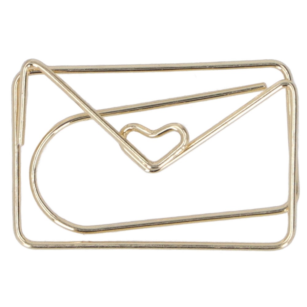 100pcs Metallic Paper Clips Golden Electroplating Process Anti Rust Paper Clips