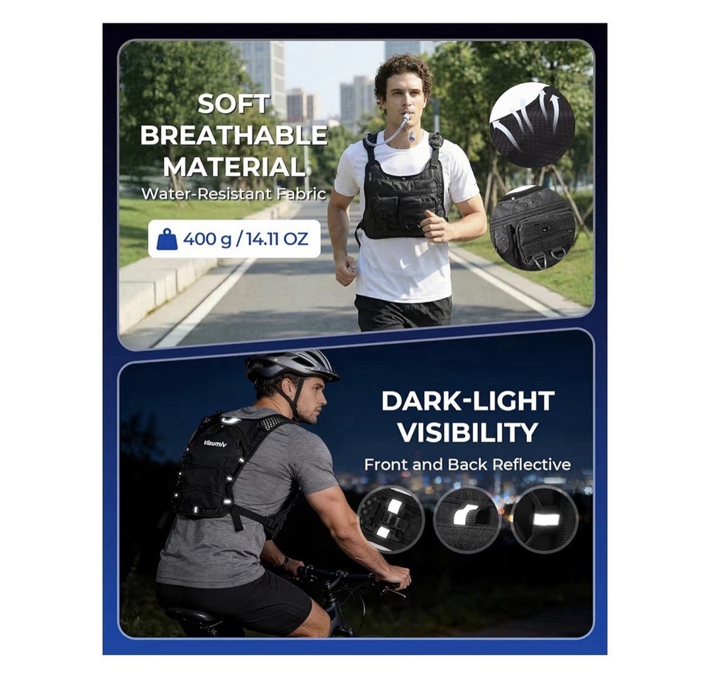 Running Vest with 2L Water Bladder