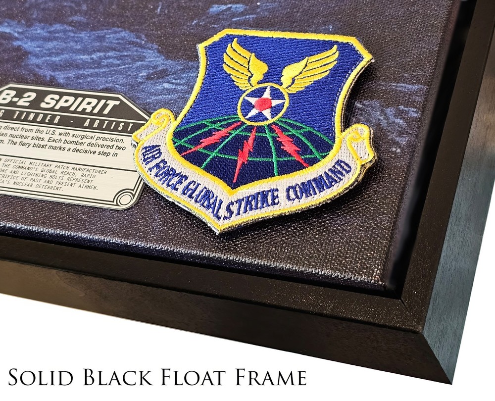 B-2 Spirit Bomber - Midnight Hammer - 30"x20" Canvas | INCLUDES: B-2 Patch