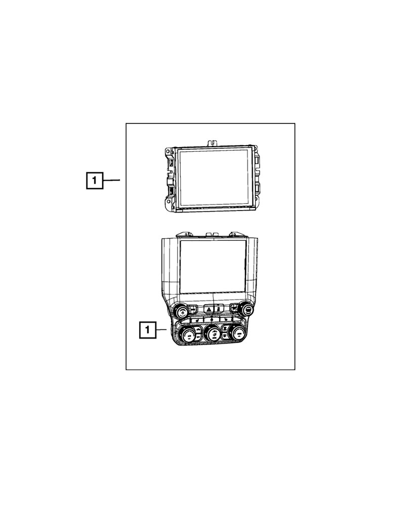 Genuine Mopar Center Stack Controls 68370124AD