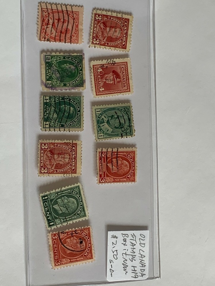Old Canada Stamps H19