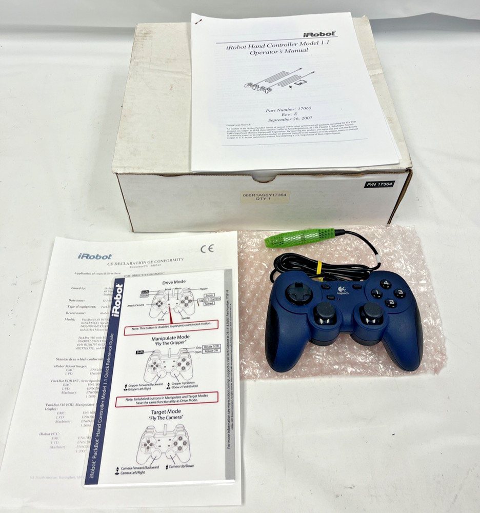 IRobot PackBot Tactical Robot Hand Controller Model 1.1 Logitech *NEW IN BOX*