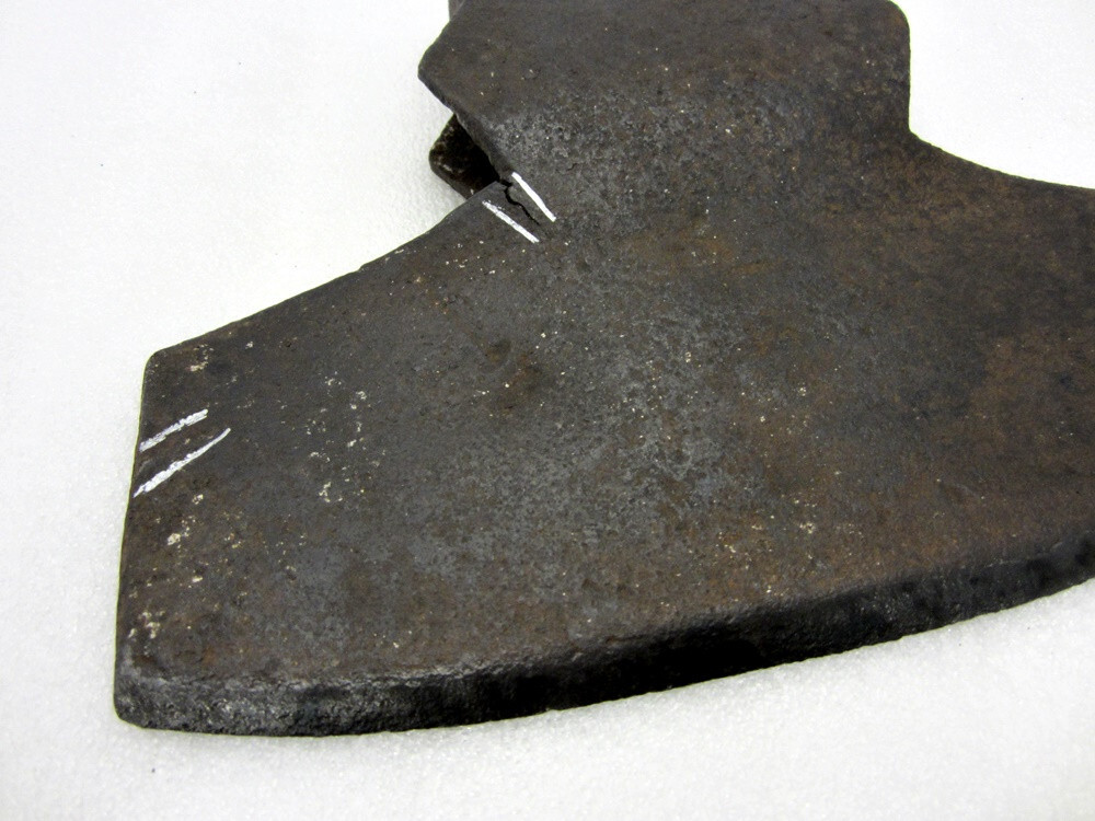 Antique 6.5 lb. Broad Axe 10" Head Primitive Tool