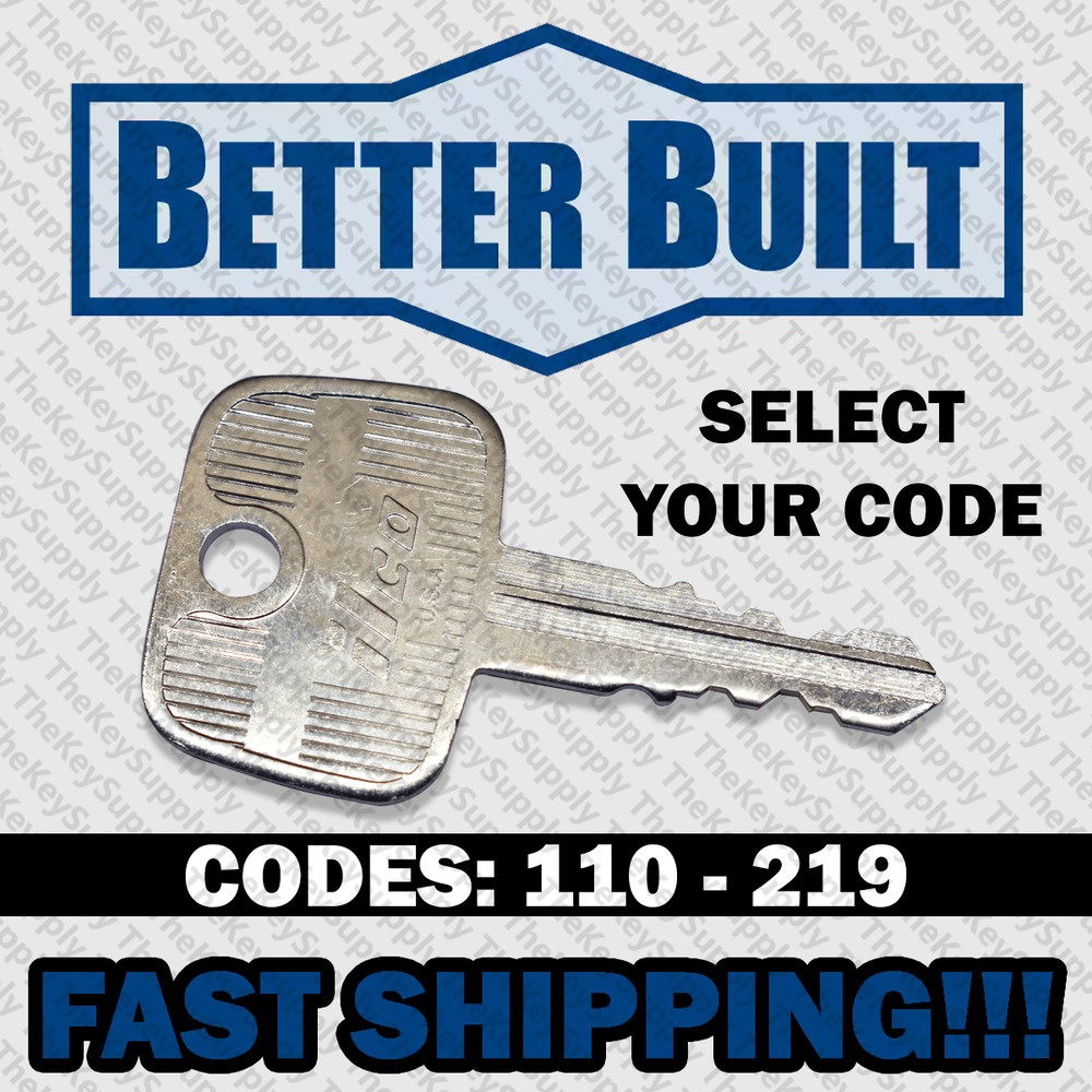 Better Built Tool Box Key Cut to Your Code 110 - 219 *READ DESCRIPTION*