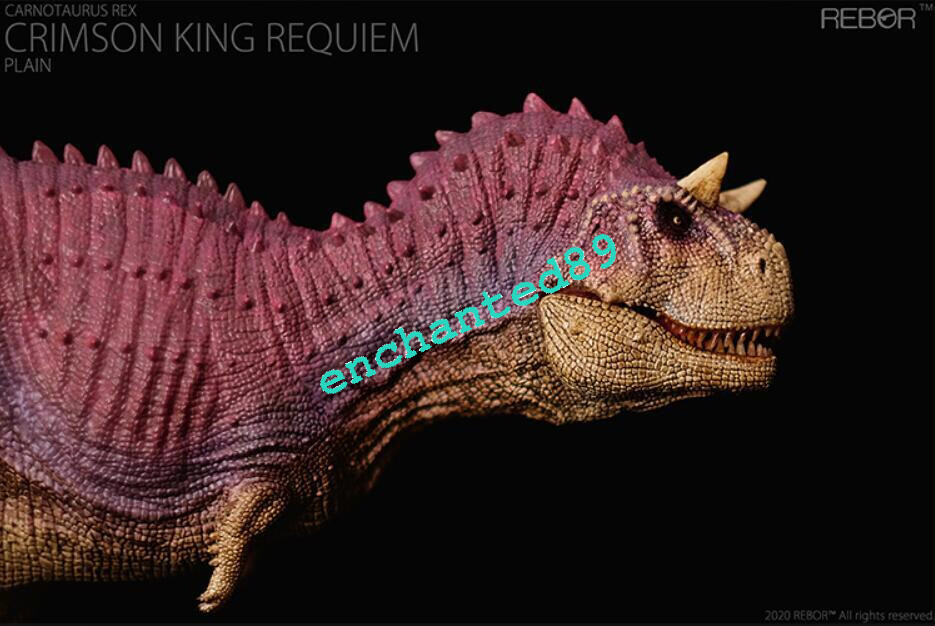 REBOR Carnotaurus Dinosaur Statue Model CRIMSON KING REQUIEM PLAIN Version