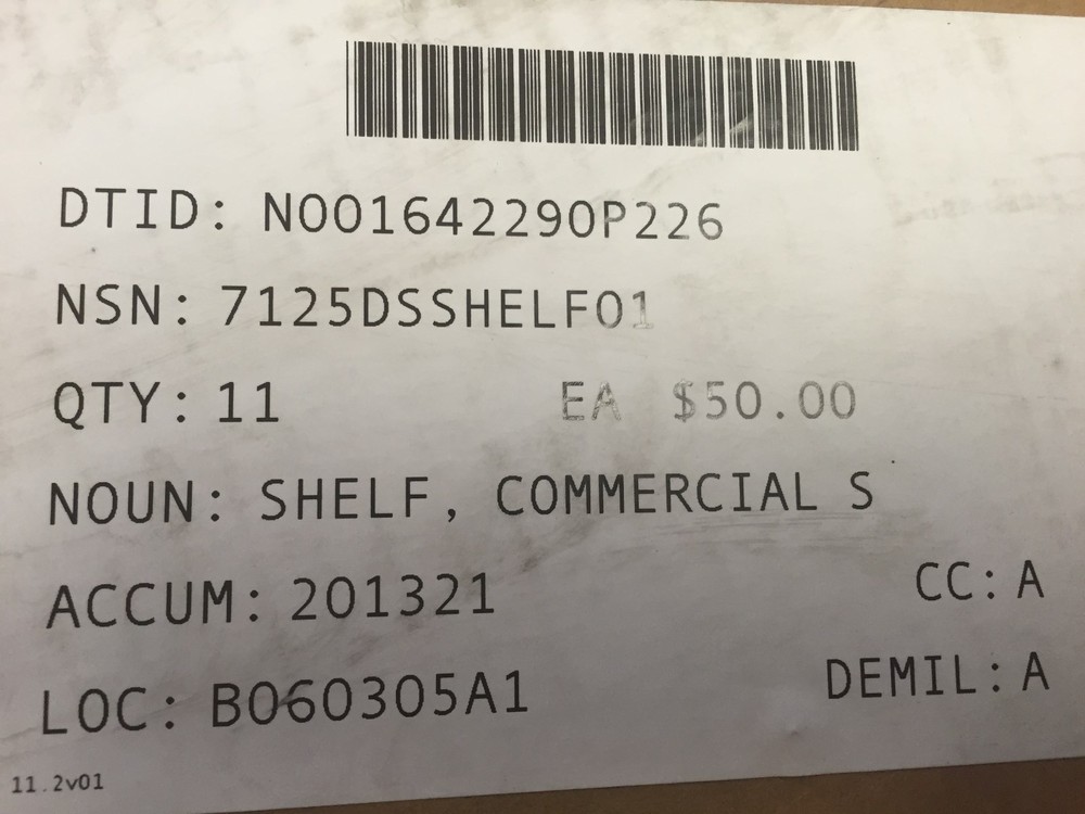 COMMERCIAL PRECISION FABRICATION TECHNOLOGIES REPLACEMENT SHELF 30.5" x 19"