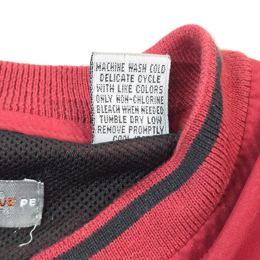 Perry Ellis America Golf Pullover Windbreaker Jacket Men's L Red