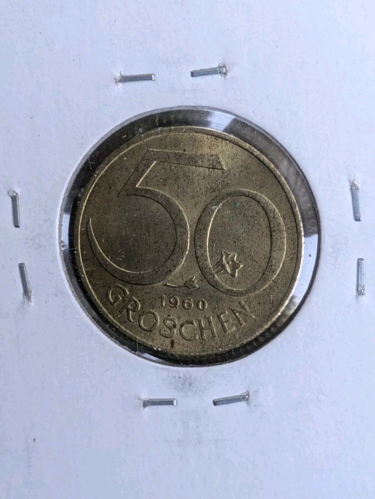 1960 AUSTRIA 50 GROSCHEN VF