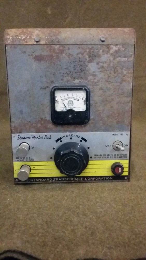 Stancor Master Pack Standard 6 VDC 12.5 A Transformer Model 752 Powers On, As Is