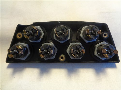 TRITON PUSH BUTTON ILLUMINATED SWITCH PANEL 7" X 2 5/8" MARINE BOAT