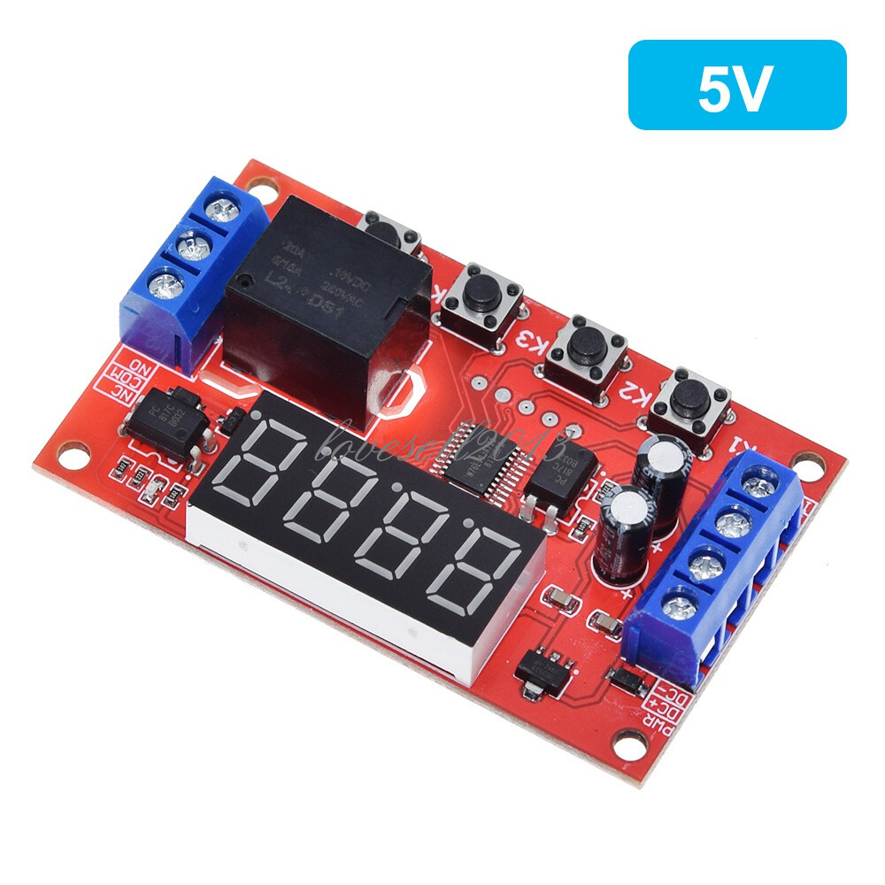 DC 5V 12V 24V 10A Adjustable Time Delay Relay Module Timming Trigger Control
