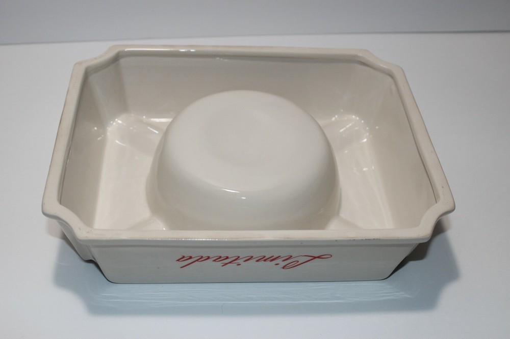 White 5 Vegas Limitada Ceramic Ashtray 8" x 9"
