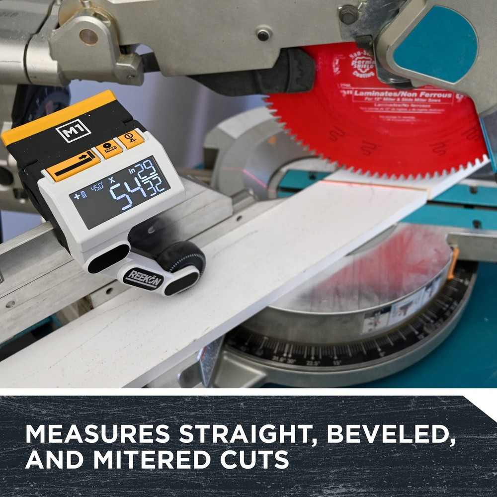 REEKON M1 Caliber Measuring Tool for Miter Saws – Eliminates Need Solid Black