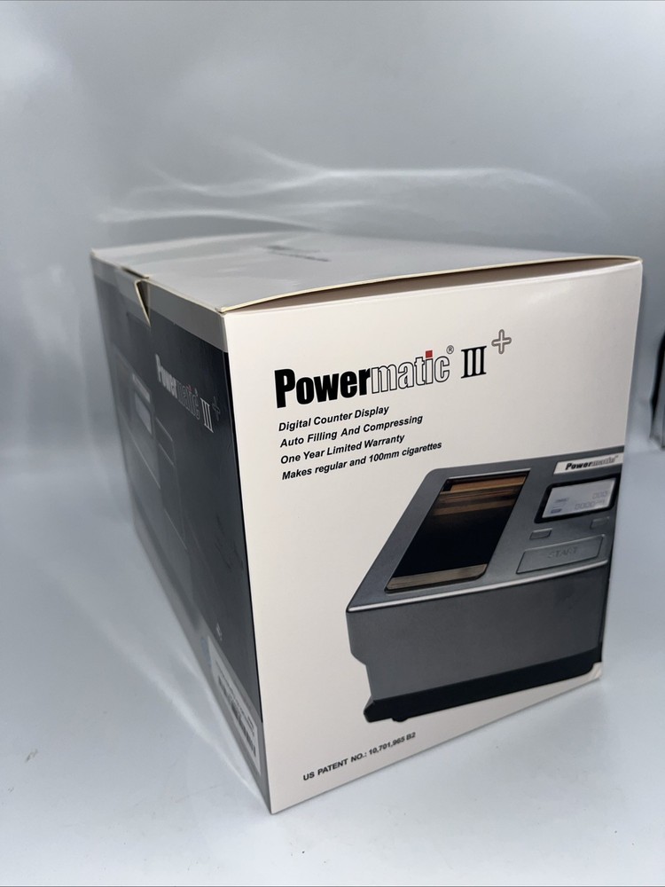 Powermatic III+ Electric Automatic Cigarette Tobacco Rolling Machine