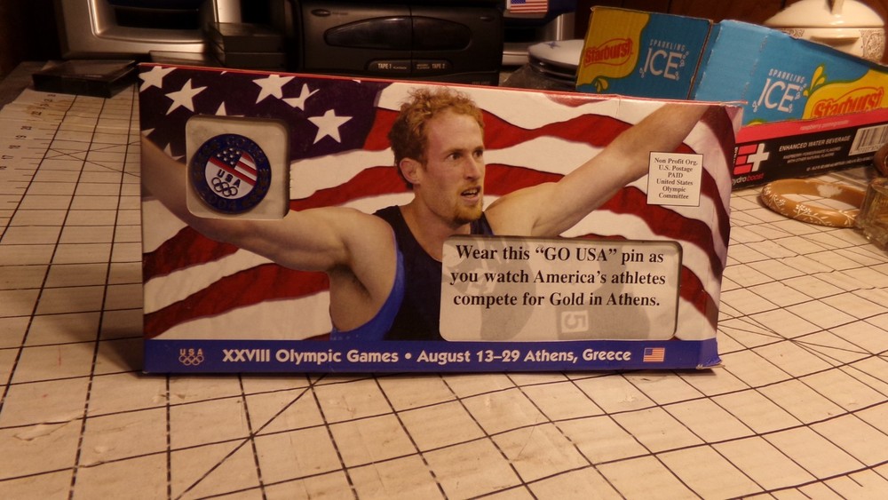USA Olympics Go USA 2004 Pin.