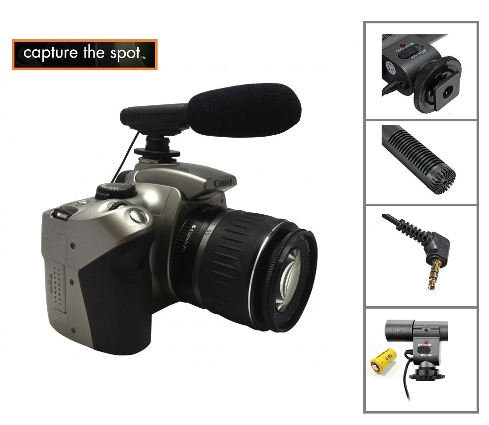 Mini Condenser Compact Microphone For Canon EOS 5D Mark IV