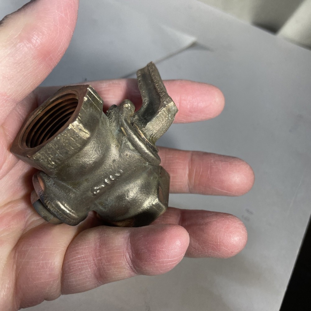 Old solid brass gas valve 3/4” inch McD. G