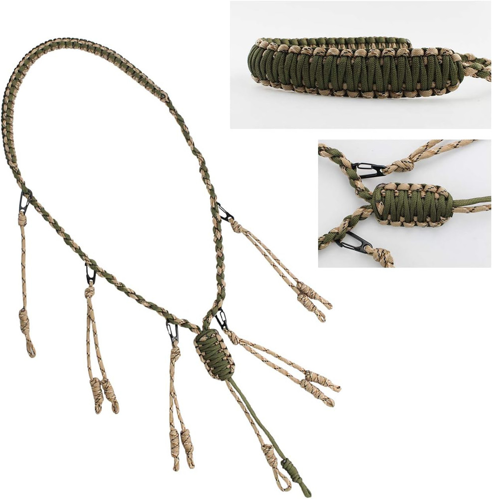 Adjustable Duck Call Lanyard with Removable Drops and 5 Call Capacity