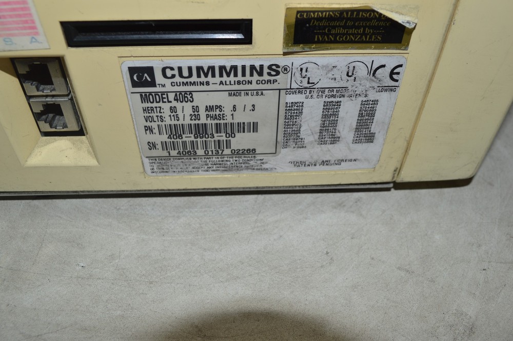 Cummins-Allison 4063 Currency Counter