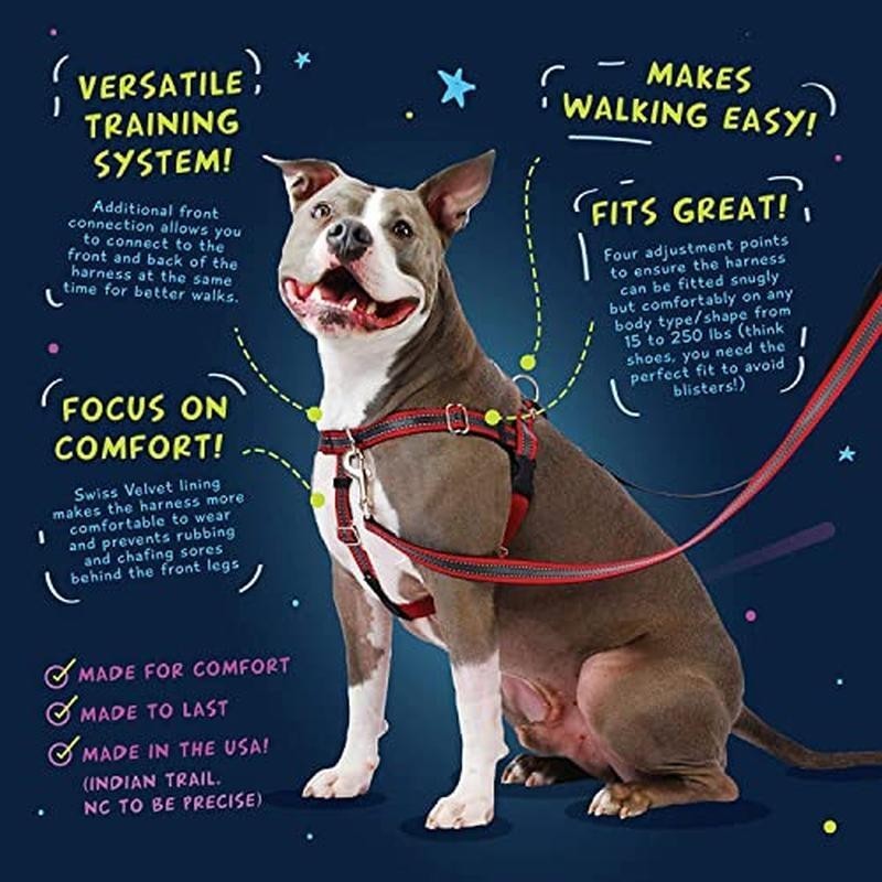 No Pull Dog Harness Comfortable Control Adjustable Leash Set Training Dogs New