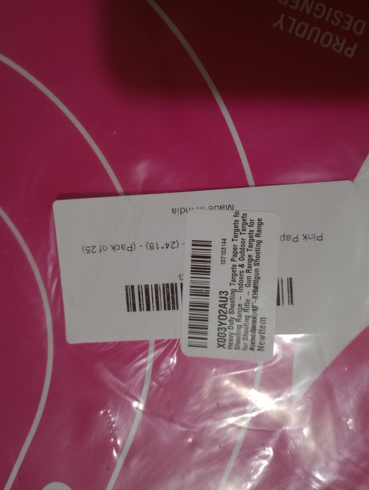 25 Pack Paper Shooting Target for Gun Range, Practice