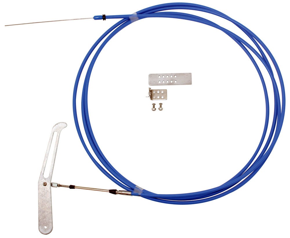 Competition Engineering 18 ft Drag Parachute Release Cable with Bracket & Handle