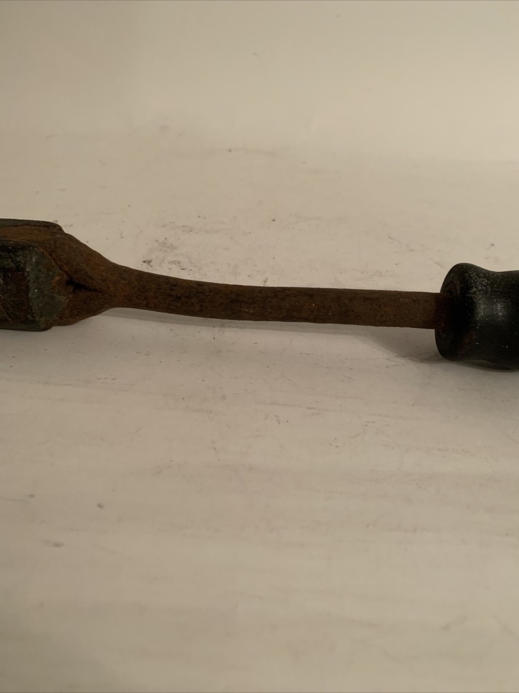 Vintage Soldering Iron Copper Head Wood Handle