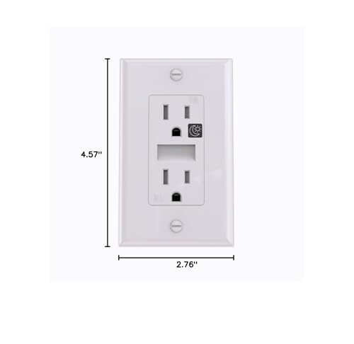 2 Pack LED Night Light OutletNightlight Electrical OutletsTamper ResistantTR ...