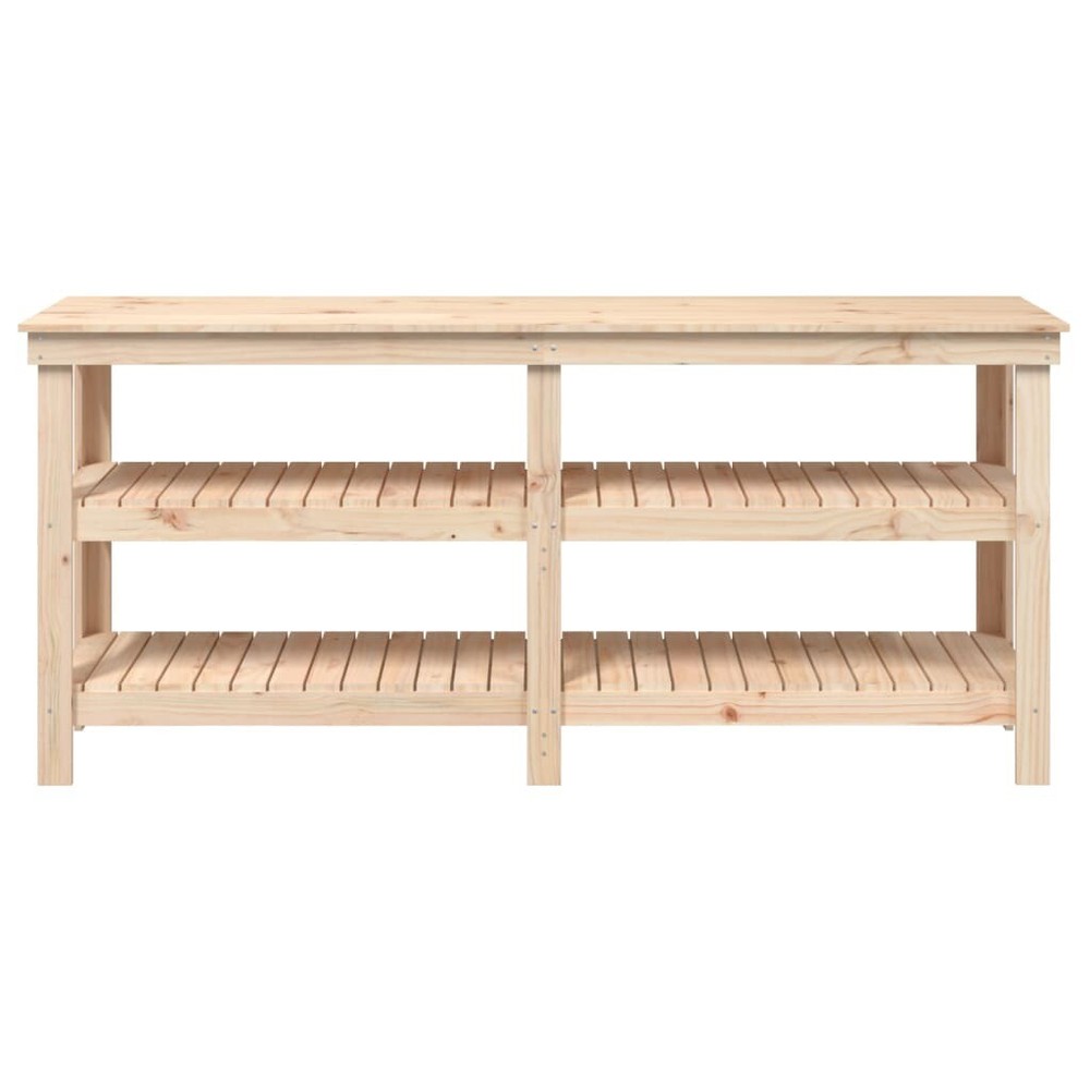 NNEVL Work Bench 181x50x80 cm Solid Wood Pine
