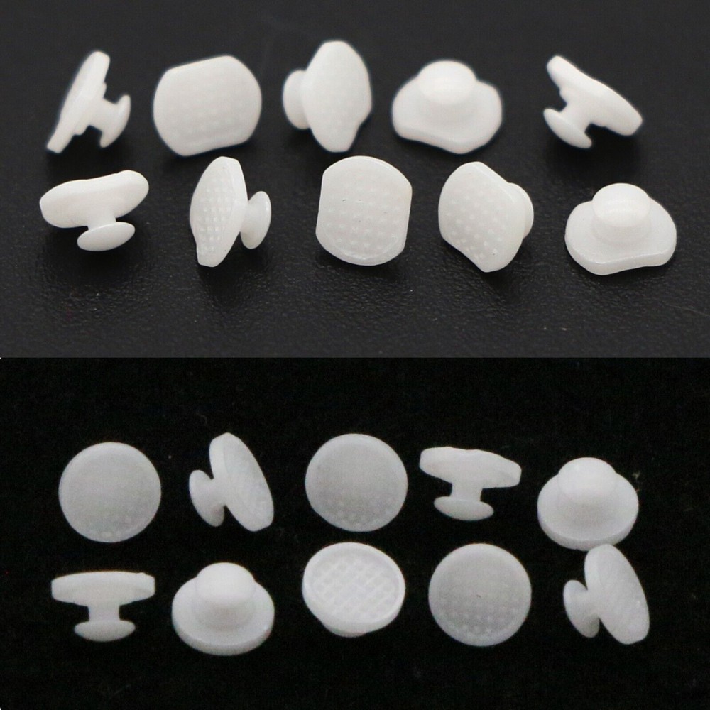 10/Bag Dental Orthodontic Ceramic Lingual Button Bondable Round/Rectangular Base