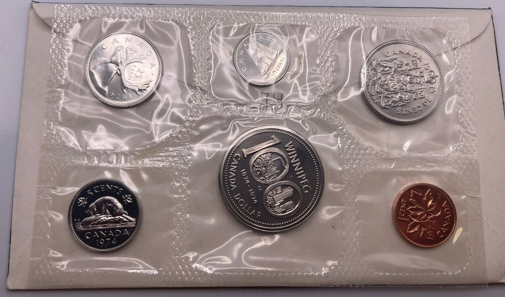 Uncirculated 1974 Canada Mint Set