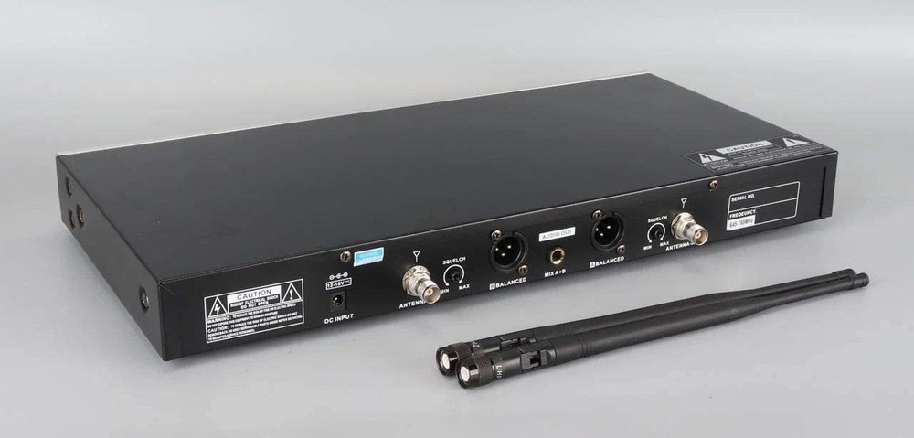 Pro Dual UHF Wireless Karaoke Microphone System w/ 300 Channels