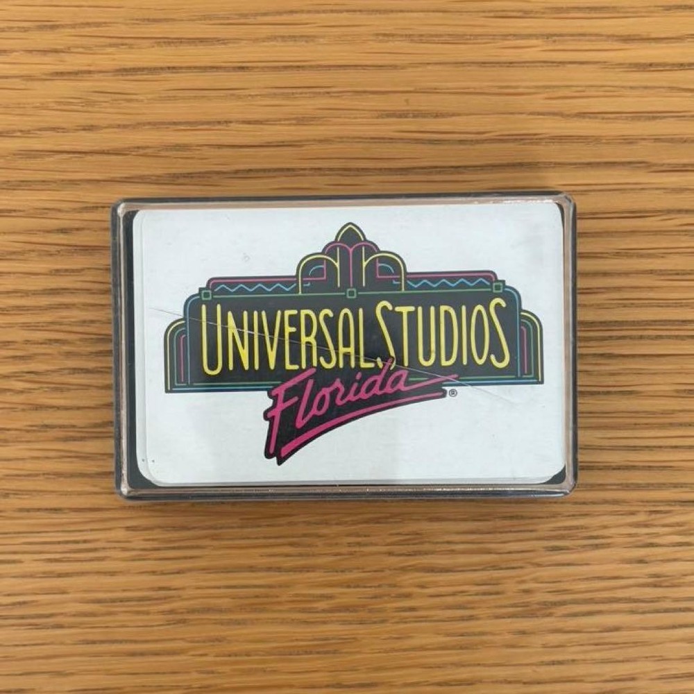 Vintage 90's Universal Studios Florida Playing Cards Retro