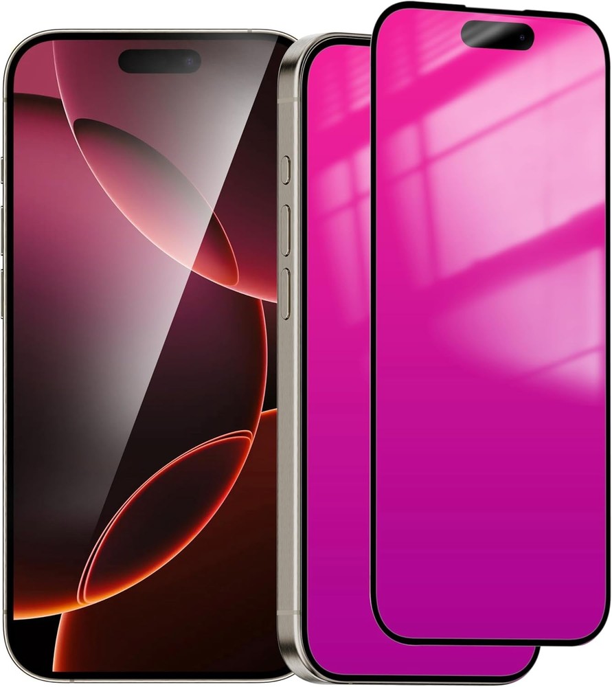 2 Pack for iPhone 16 Pro Max Privacy Screen 16 (Pink)