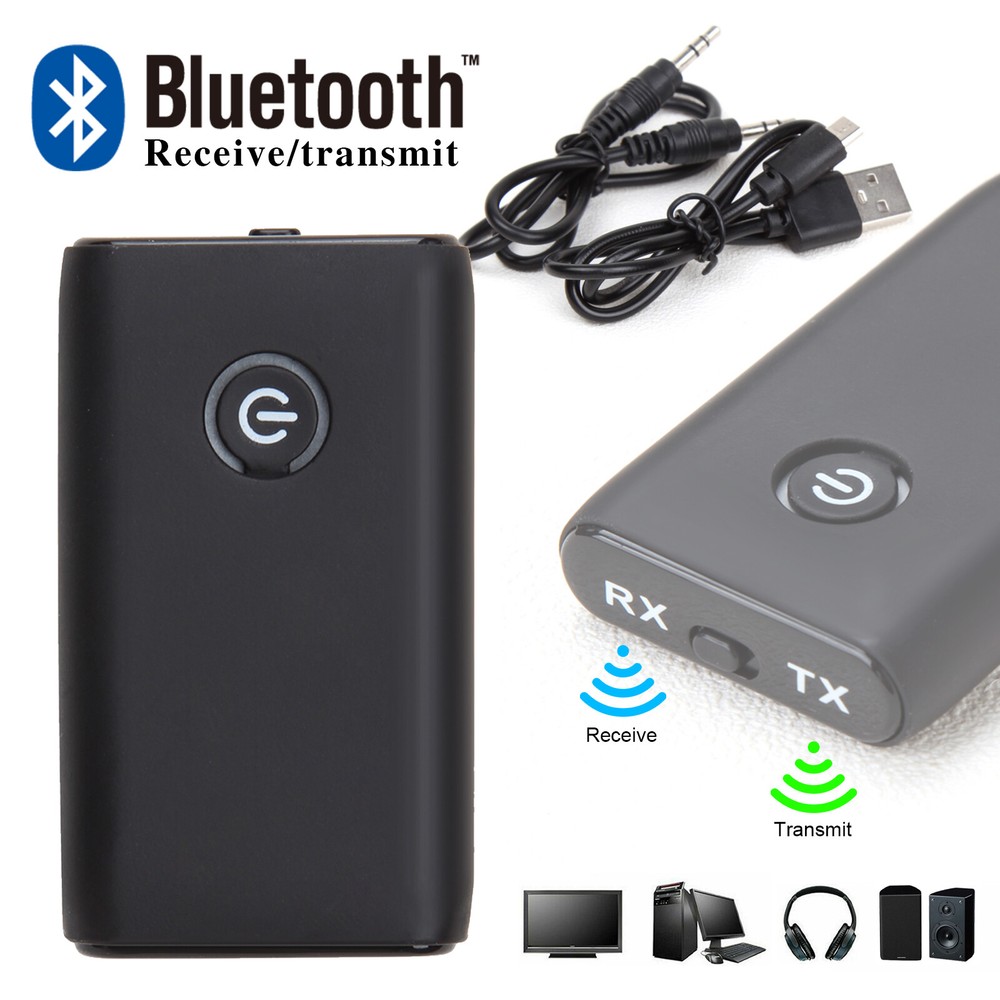 Bluetooth 5.0 Transmitter & Receiver 2IN1 Adapter Wireless Audio 3.5mm Jack Aux
