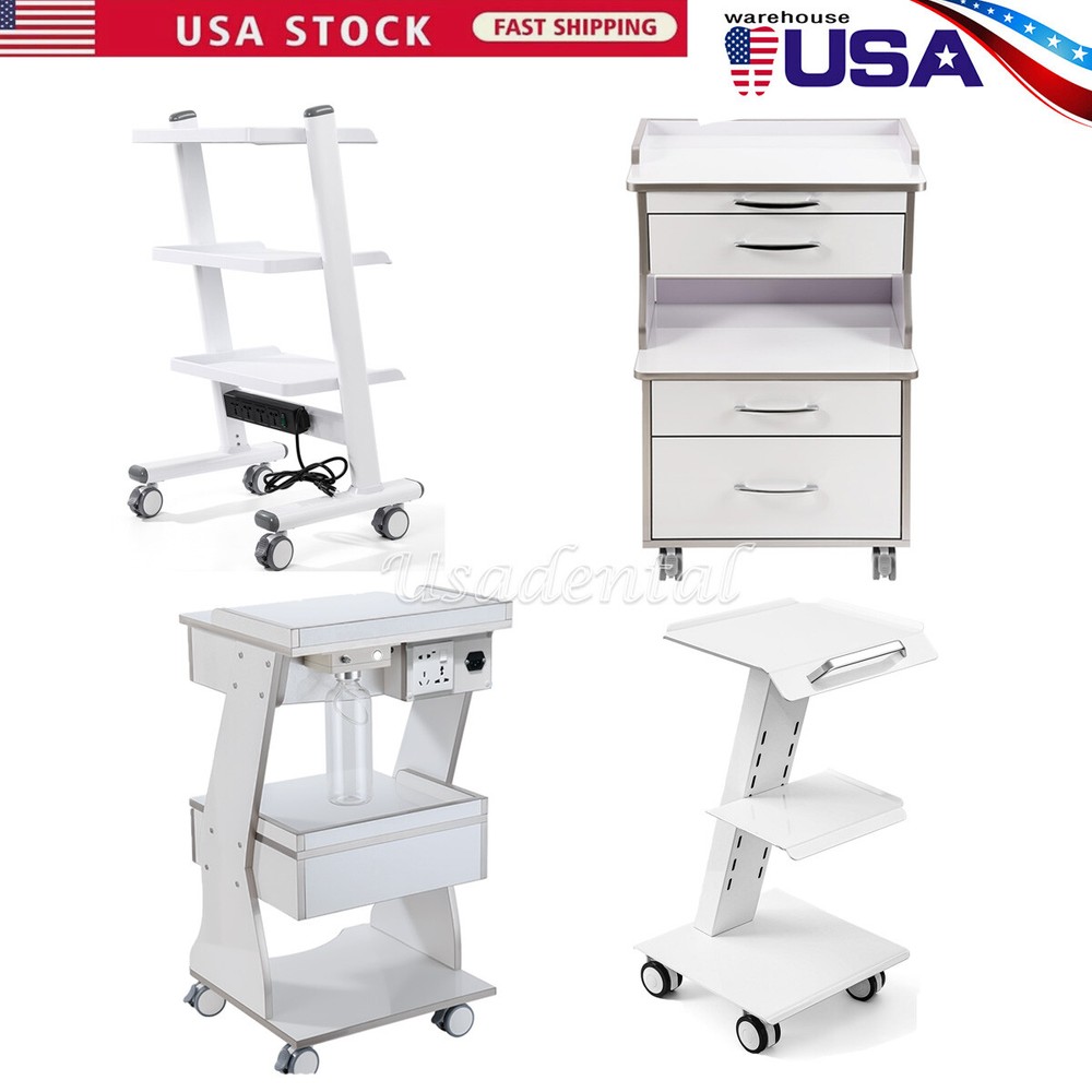 3Layer Dental Mobile Cabinet Trolley Built-in Socket/Trolley & Auto-water System