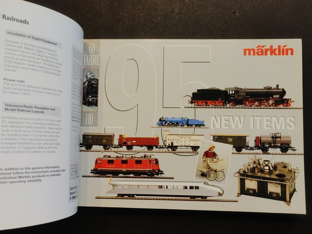 1995/96 E MARKLIN HO TRAIN CATALOG VG